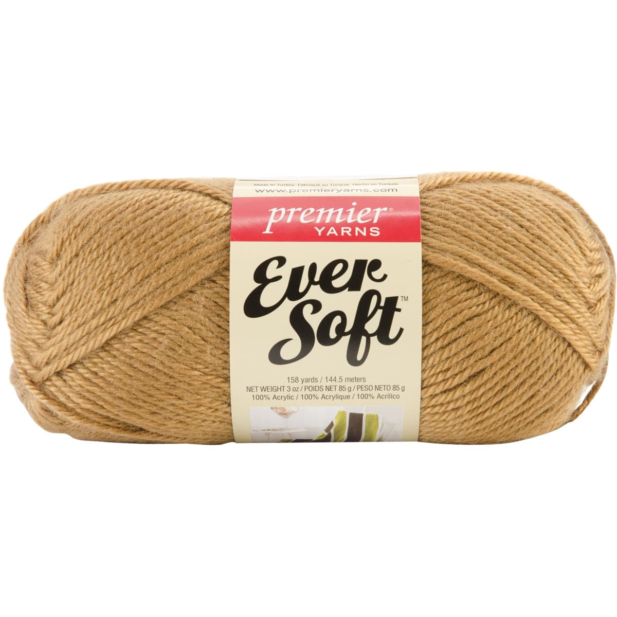 Premier Yarns 70-30 Tan Ever Soft Solid Yarn