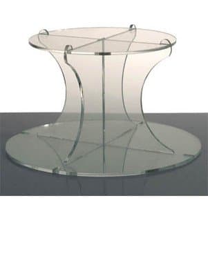 2 Tier Round Clear Acrylic Cupcake Stand