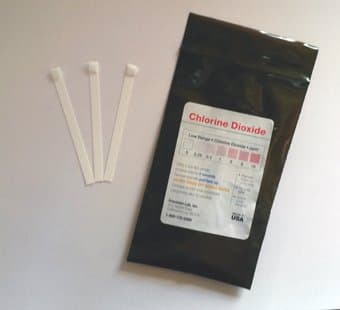 CZD Diox LL10 D 01 / Chlorine Dioxide for small quantities (0 - 10 ppm) - 50 test strips