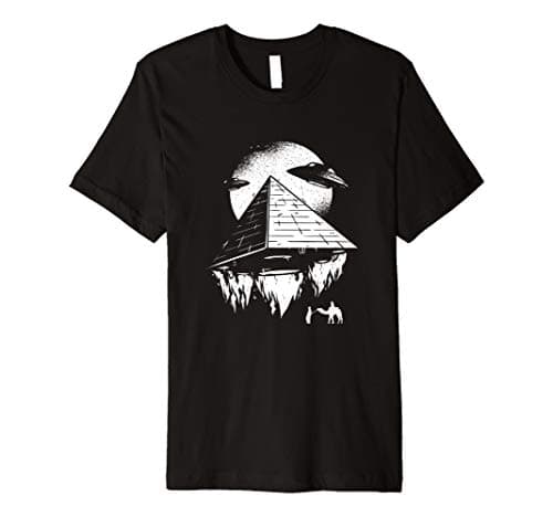 UFO Pyramids Egyptian Structure Graphic T Shirt