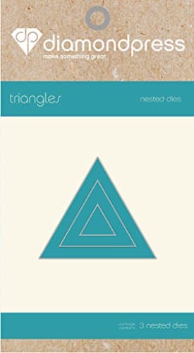 Crafters Companion Diamond Press Mini Nested Die Set - Triangles (3Pk)