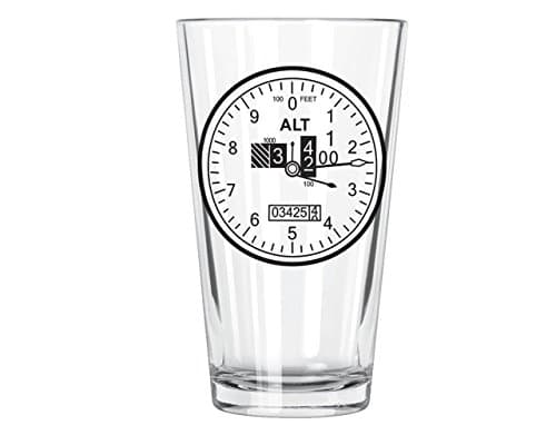 Corkology Altimeter Pint Glass, Clear