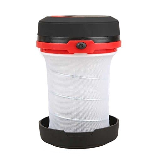 Agooding 2 in 1 Portable Pop-up Collapsible LED Flashlight Lantern,Camping Hiking Fishing Tent Night Light Lamp(Red)