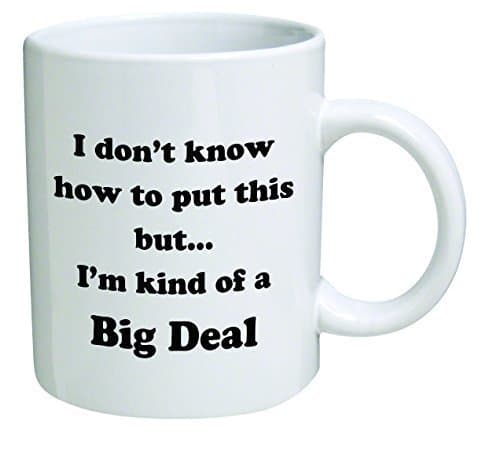 Funny Mug - I don't know how to put this but... I'm kind of a big deal - 11 OZ Coffee Mugs - Inspirational gifts and sarcasm - By A Mug To Keep TM by A Mug To Keep TM