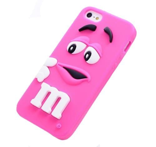 Rainbow Bean /M&amp;M's chocolate bean Soft Silicone Back Cover Case for iPhone 4 4s 4G