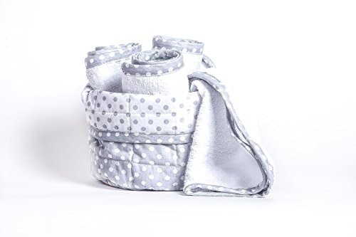 Basket + 4 Facecloths Polka Dot Cotton Gr