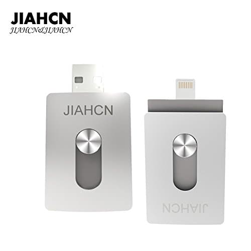 JIAHCN [Apple Memory stick] 3 in 1 USB Flash Drive Memory Stick Storage Device Hard Disk 16GB 32GB 64GB +1 Android Connector Available for Apple iPhone 7/7 Plus/SE/5/5s/5c/6/6 Plus/6s/6s Plus/iPod touch 5/iPod nano 7/iPad Mini 1/2/3/ iPad 4/ Pro/ Air 1/ 2/ Computer Mac Laptop PC (16GB)