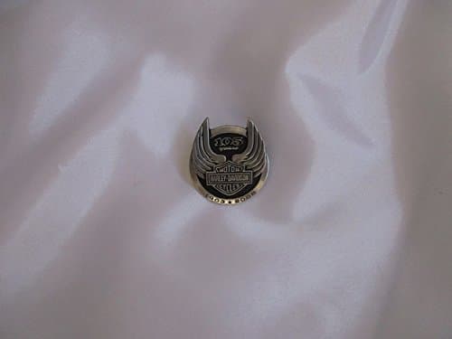 Item is next day delivery. Original Harley Davidson Pin Back with 2 Screws and Nails Shipping to France and England 4 Dome 6 Days