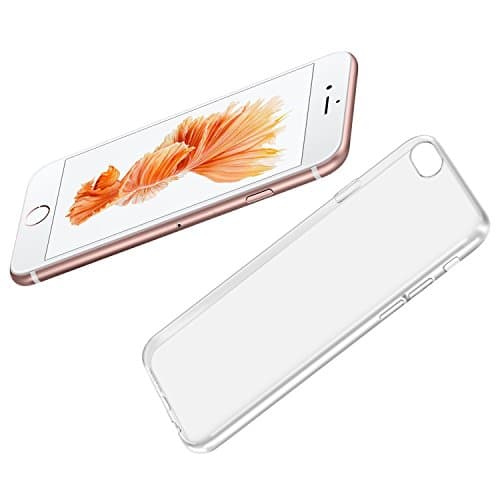 zenmo Crystal Clear Soft Gel TPU Bumper Case for iPhone 6s &amp; iPhone 6 (4.7 Inch) with Drop Protection