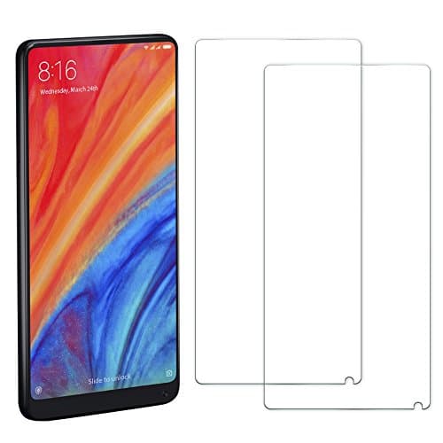 [2 Pack] Xiaomi Mi Mix 2/2s Screen Protector, Senisttech High Transparency Anti Fingerprint 9H Tempered Shatterproof Glass Screen Protector Anti-Shatter Film for Xiaomi Mi Mix 2/2s