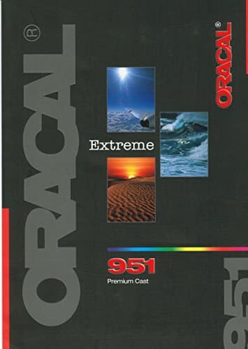 Oracal 951 High Performance Cast 5 m Roll/4 Widths/116 Colours, 332 tiefenorange, 126 cm