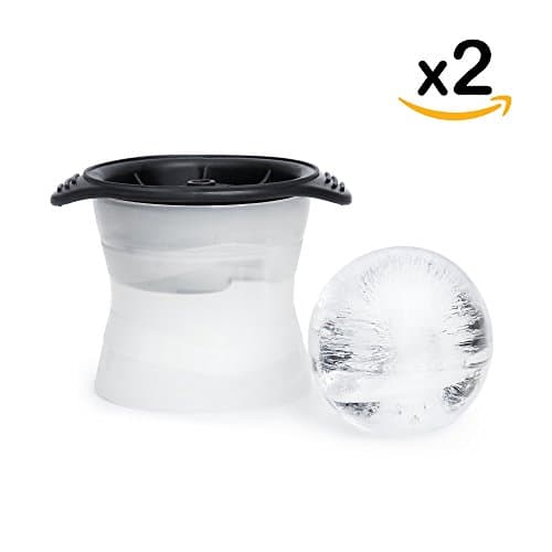 Ball Ice Cubes | 2 Ice Ball Molds | Ice Ball Maker | XXL Ball Ice Balls | Ice Balls