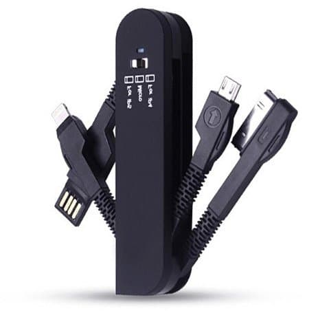 ESupFly Swiss Army Style Multi USB Charge Cable USB Charging Sync Cable USB Data Cable for Apple iPhone 4 4s 5 5s 6 6 Plus, iPad 2 3 iPad Air Mini, iPod, Samsung Note, Samsung Galaxy S6 / S6 Edge / S5 / S4, Mobile/Cell Phones Pads and MP3 players with Micro USB, other Micro USB devices (Black)