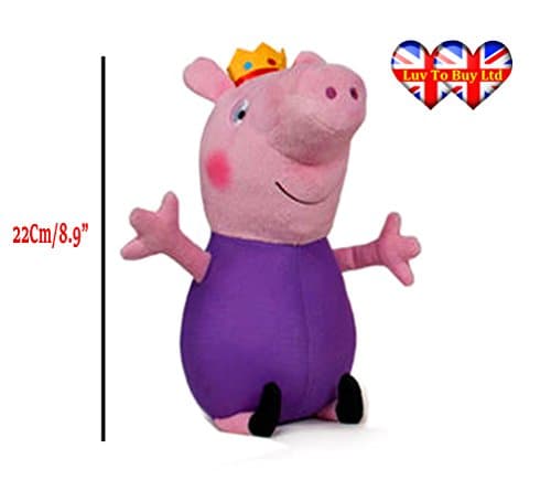 Peppa Pig Assorted Plush To 6 Characters,Original:Daddy,Mummy,Peppa &George Pig (Daddy Pig)