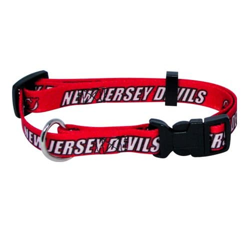 Hunter Mfg NHL New Jersey Devils Adjustable Pet Collar, Team Color, XX-Small