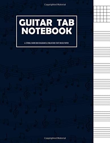 Guitar Tab Notebook: 6 String Guitar Chord and Tablature Staff Music Paper for Guitar Players, Musicians, Teachers and Students (8.5"x11" - 150 Pages) (Guitar Manuscript Books)