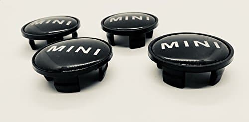 4x Mini Cooper Mini Logo Hub Caps Hub Covers/Wheel Caps Alloy Wheel Center Hub Caps Emblem Black 54 MM