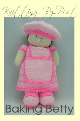 Knitting by Post KNITTING PATTERN Baking Betty Doll Soft Toy From