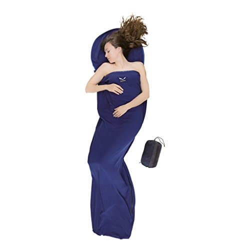 Salewa MICROFLEECE LINER SILVERIZ.ZIP - Sleeping Bag, Unisex, Blue, LEFT