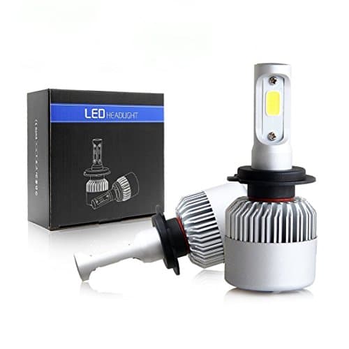 PARKVISION LED Headlight Bulbs All-in-One Conversion Kit H7 72W 16000 Lumens 6500K Cool White Headlamps Super Bright Auto Headlamp Plug &amp; Play- 1 Pair (H7)