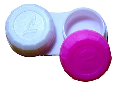 2 x Contact Lens Case Soaking Storage L&amp;R Colour Coded U.K. Stock Fast Dispatch