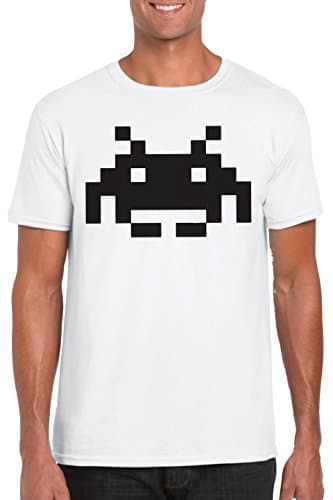 Retro Alien - Space Invader - Vinyl Printed T-shirt