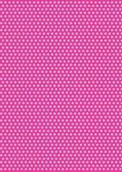 5 x A4 Pink Back Polka Dot Card Stock, Dot Size:- Medium - PD85