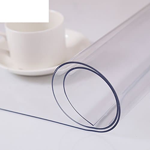Disposable Table Cloth/Soft,PVC,Soft Glass,Waterproof, Burn-proof,Plastic Table Cloth Mat/Tea Table Mats/Transparent Table Cloth-A 90x90cm(35x35inch)
