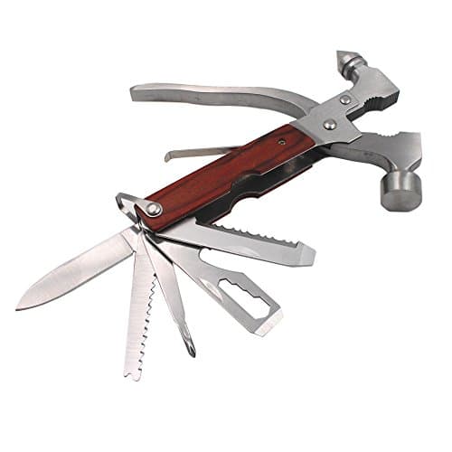 EEFUN Multi-Functional 14 in 1 Tool, Car Safety Hammer Window Breaker Seat Belt Cutter Stainless Steel Safety Kit Outdoor Camping Emergency Escape Tool.