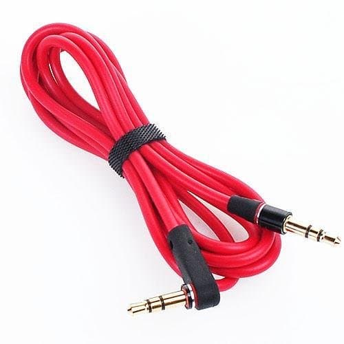 JMHN Replacement Cable for Dr. Dre Monster Beats Studio Solo Pill Headphones / Speakers Red 1.2 m 3.5 mm Jack