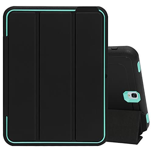 Top Munster Samsung Galaxy Tab S3 9.7 Case(SM-T820 SM-T825 Version ONLY),3In1 PC+TPU+PU Hybrid [Soft&amp;Hard] Kickstand Heavy Duty Shockproof Full-body Protective Auto Wake/Sleep Cover Case,Light Blue