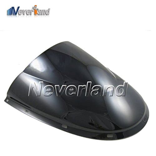 Aridox(TM) Black New Motorcycle Windscreen Windshield Double Bubble for Ducati 748 916 998 996 1994-2004 Black C10