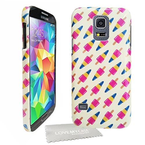 LOVE MY CASE / Retro Rocket ZOOM LOLLY, ice cream Pattern, Sweets, Phone case, Cover, Skin, hard Case For Samsung Galaxy S5 Mini, SV Mini, with Love My Case Cleaning Cloth &amp; Screen Protector