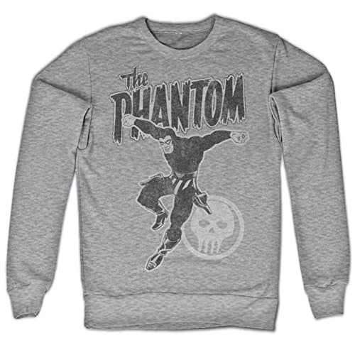 Phantom Jump Distressed Sweatshirt (H.Grey), X-Large