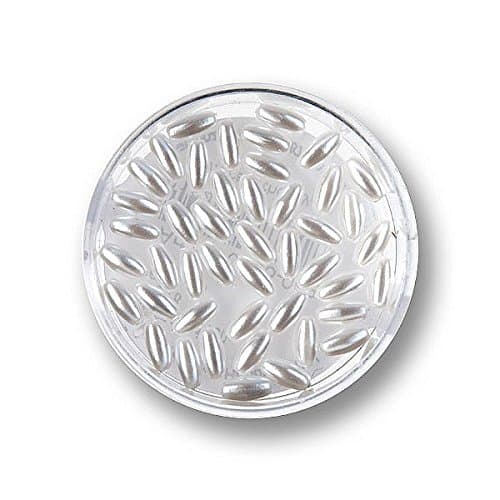Rice bead 3x6 mm white 45 pcs