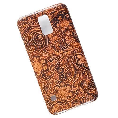 Slim Case for Samsung Galaxy S5. Tooled Leather Look.