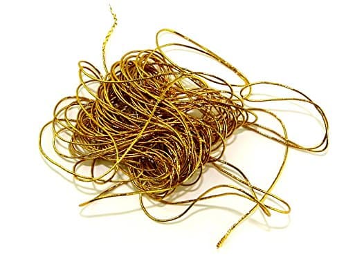 Papercellar Fine Metallic Elastic Cord Gold - per pack