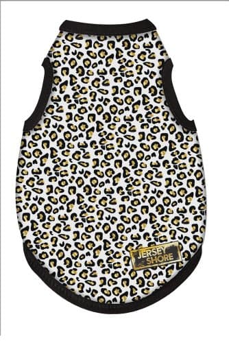 MTV's Jersey Shore Dog Shirt, White Leopard Print, Medium