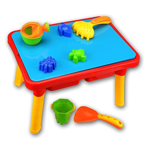 Beach Set Sand Water Table - Beby 2017 New Collection 10 Pieces Summer Garden Play Tools for Children Toddlers Baby
