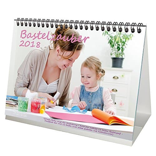 Premium Desktop Calendar – DIN A4 Keepsake Magic White – Without Calendar Craft Handicraft – Photo Calendar – Crafts – Gift Set 1 Greetings Card 1 Christmas Card – Soul Magic