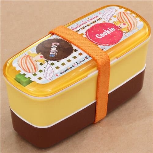 slim yellow-brown squirrel cookie Bento Box Lunch Box