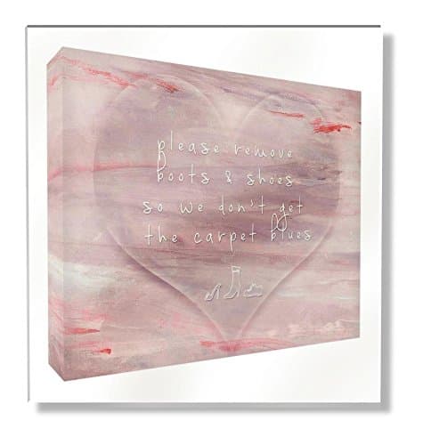 Feel Good Art Modern Typography Design Diamond-Polished Keepsake/Token (14.8 x 21 x 2 cm, Large, Multi-Colour)