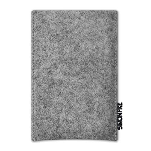 Simon Pike Boston Basic Wool Felt Mobile Phone Case for Huawei Ascend P7 Mini Grey