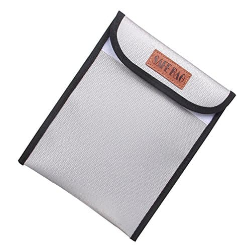 Fireproof Safe Bag Coated Safety Document Storage for Home, Money, Cash, Birth Certificate, Passport