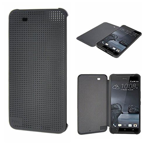 HTC E8 Case,Smart Wake Up / Sleep,HTC Dot View Case for HTC E8, Folio Dot View Cover Case For HTC E8(Grey)