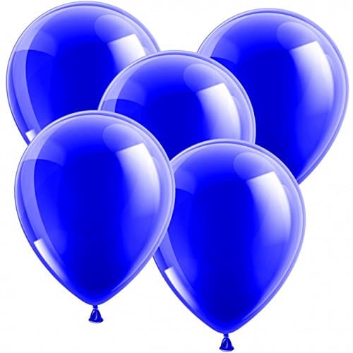 50 Latex Balloons Diameter 30 CM Metallic Blue