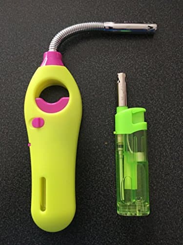 Gas Lighter + Lighter with Metal Tip Rechargeable