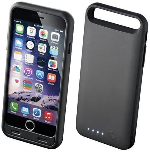 Boost Bank iPhone 6 battery case with bumper in Black - Power case with 2400mAh capacity battery - Charge your phone on the go through this case with built-in battery - Apple MFI Certified