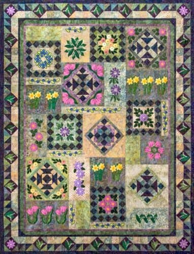 Feels Like Spring Machine Embroidery Quilt Pattern and Cd By Smith Street Designs by Smith Street Designs