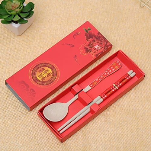 Stainless Steel Tableware Three-piece Suit Spoon Chopsticks 2 Sets Suits Adult Home Convenient,A11